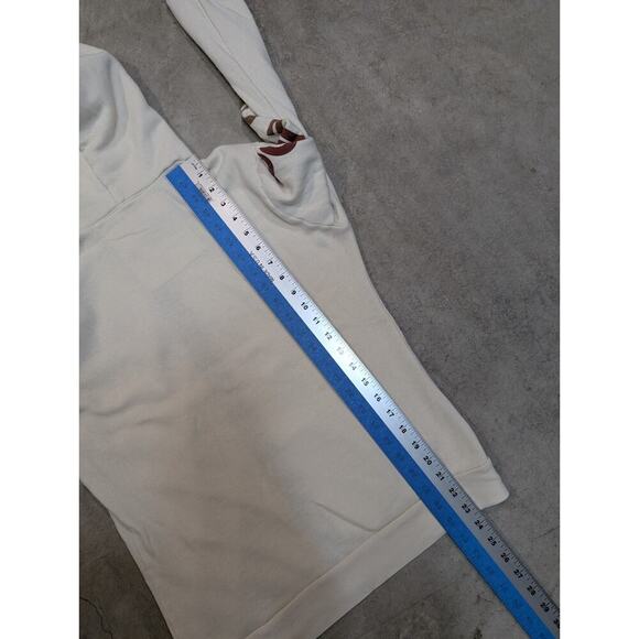 Aviator Nation Cream Hoodie with Colorful Sleeve Design - Picture 10 of 10